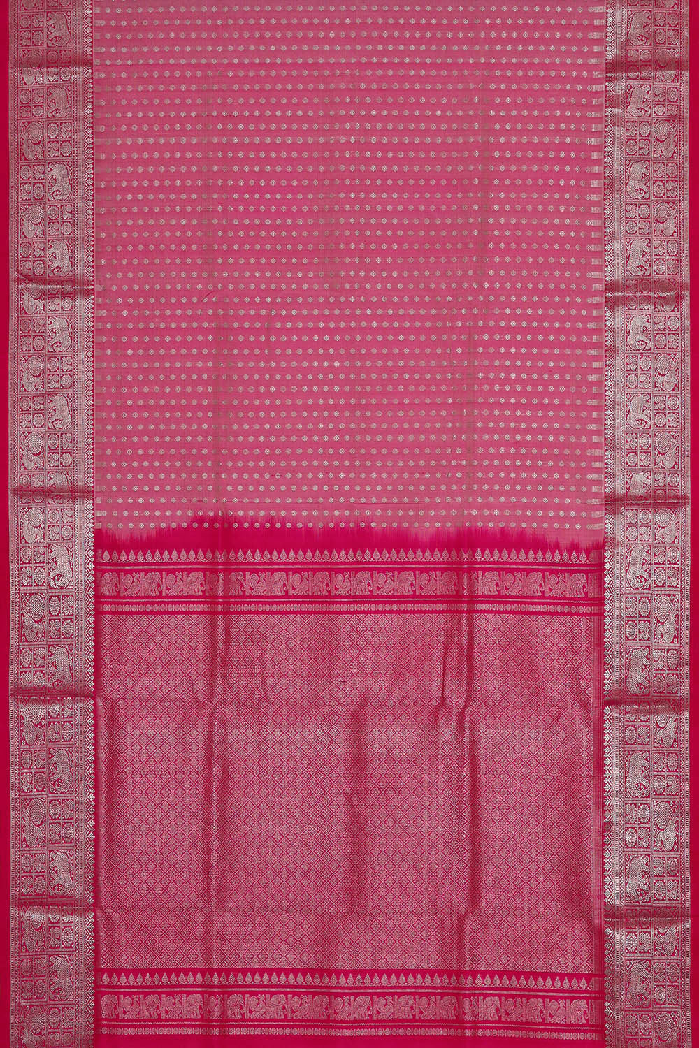 Venkatagiri Silk Pink Saree