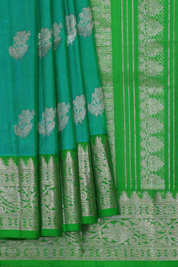Image of Venkatagiri Silk Deep Sea Green Saree