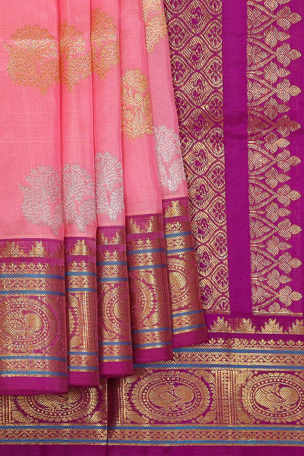Venkatagiri Silk Pink Saree