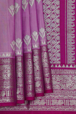 Image of Venkatagiri Silk Lavender Saree