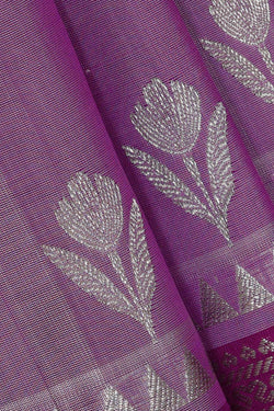 Image of Venkatagiri Silk Lavender Saree