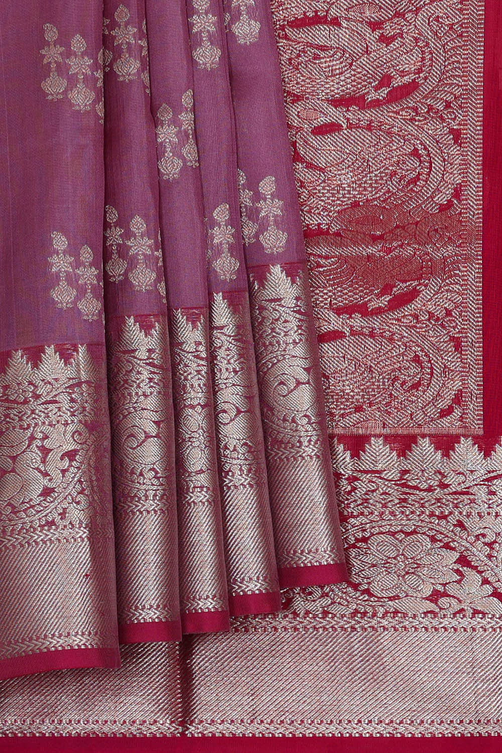 Venkatagiri Silk Dark Lavender Saree