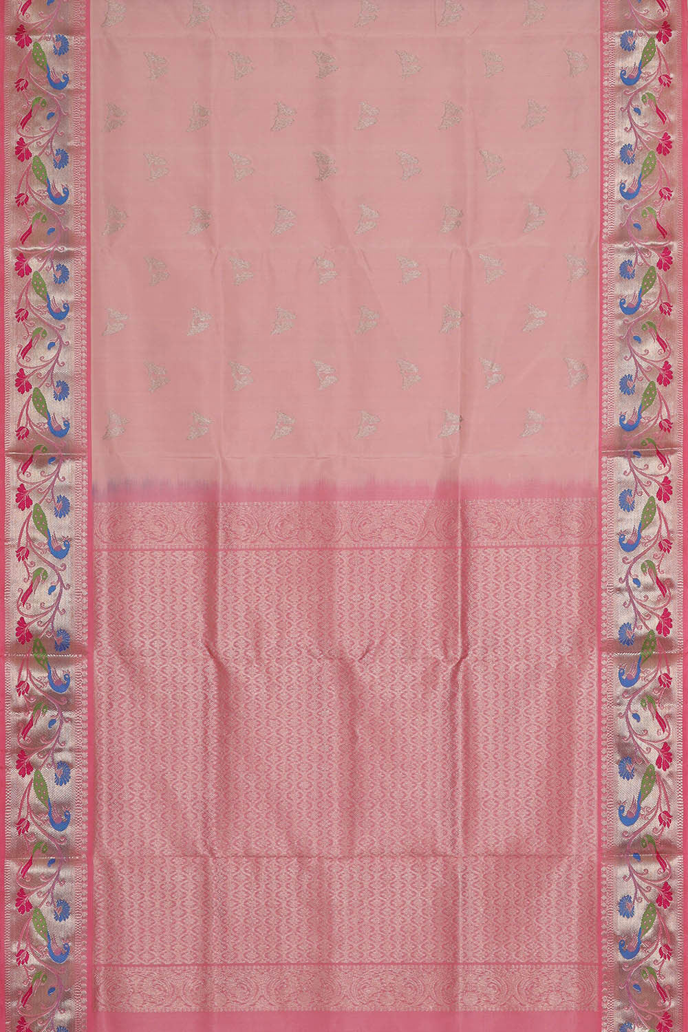 Venkatagiri Silk Light Pink Saree