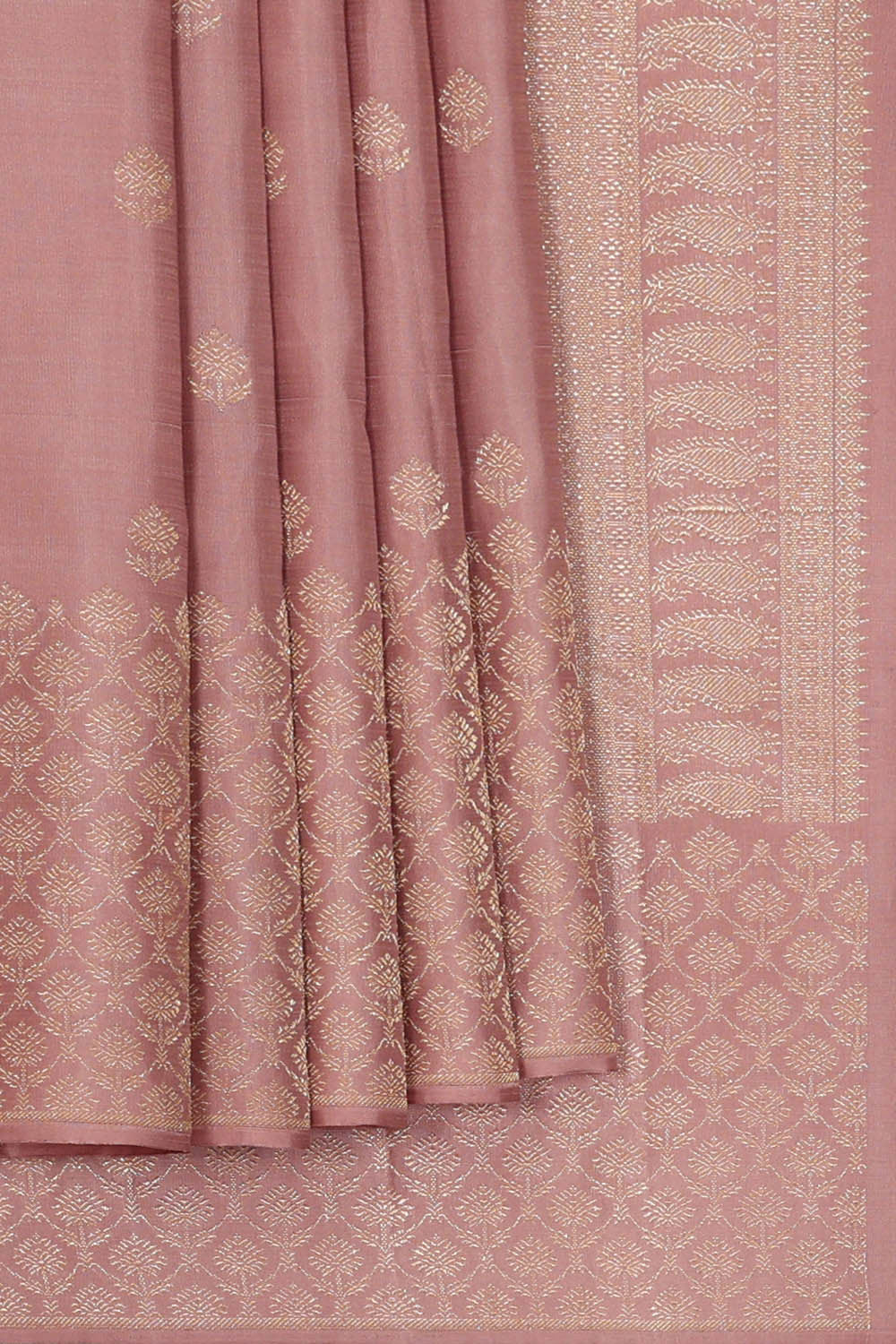 Image of Light Onion Pink Arani Silk Saree