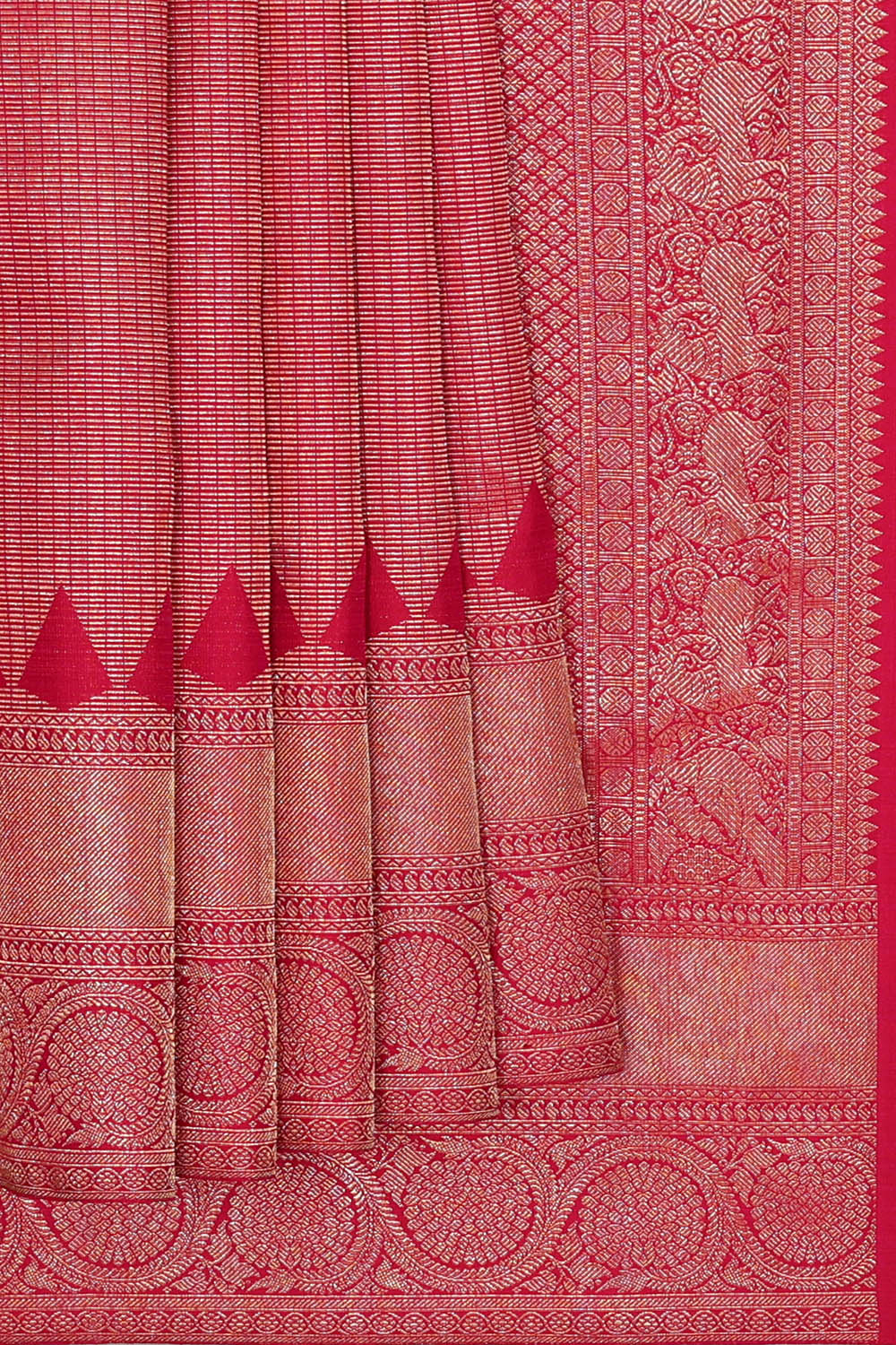 Image of Pink Kanchipattu Brocade Saree