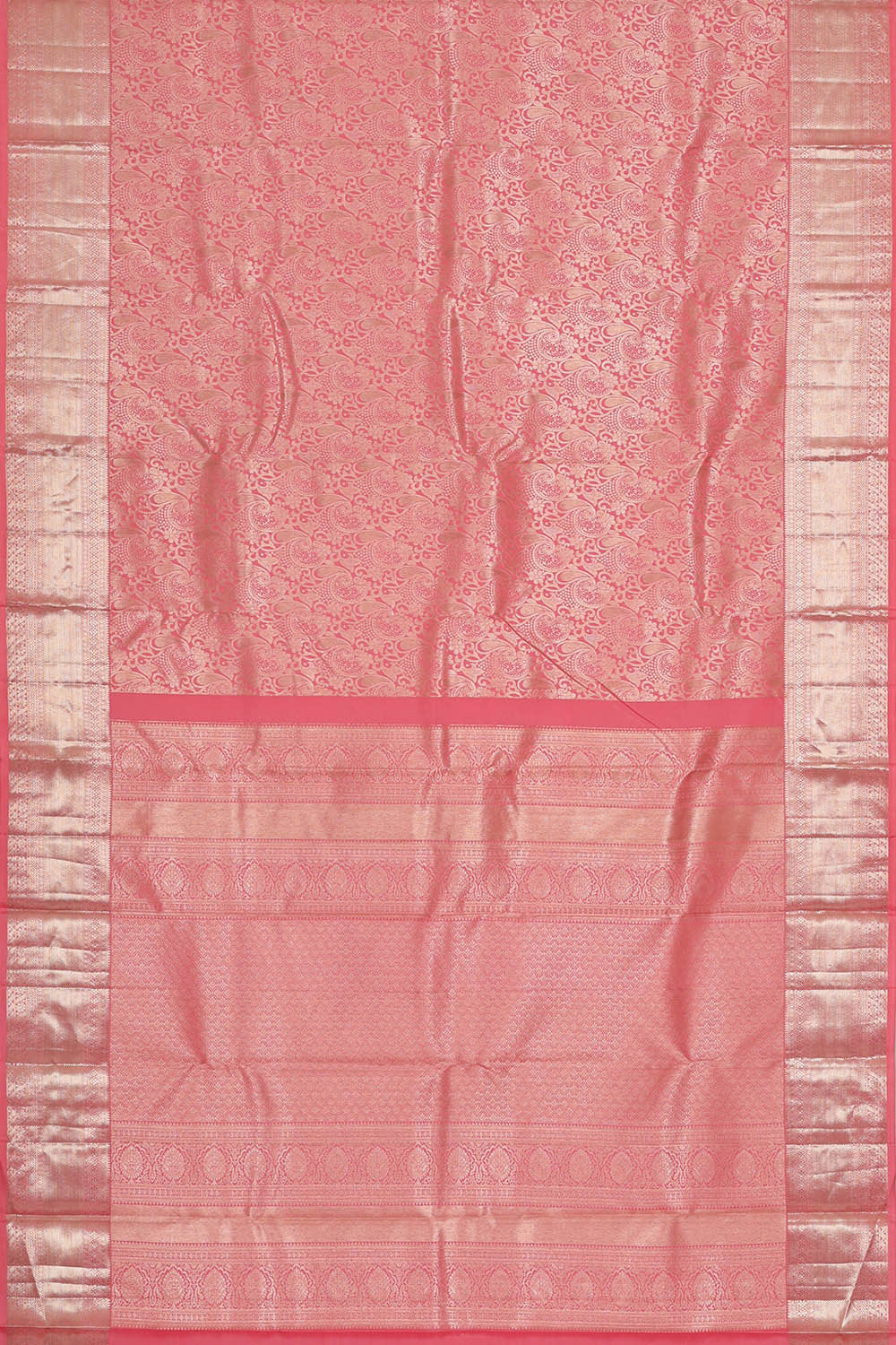 Kanchipattu Pink Brocade Saree