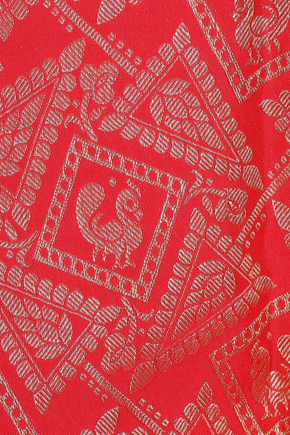 Kanchipattu Red Brocade Saree