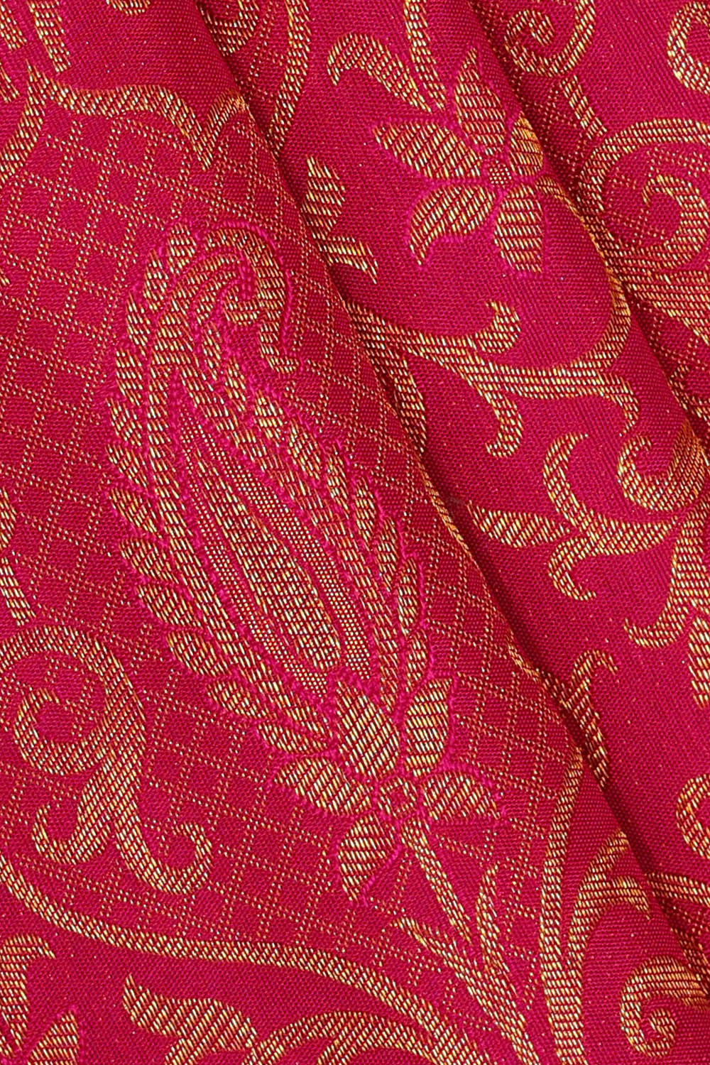 Image of Kanchipattu Rani Pink Brocade Saree