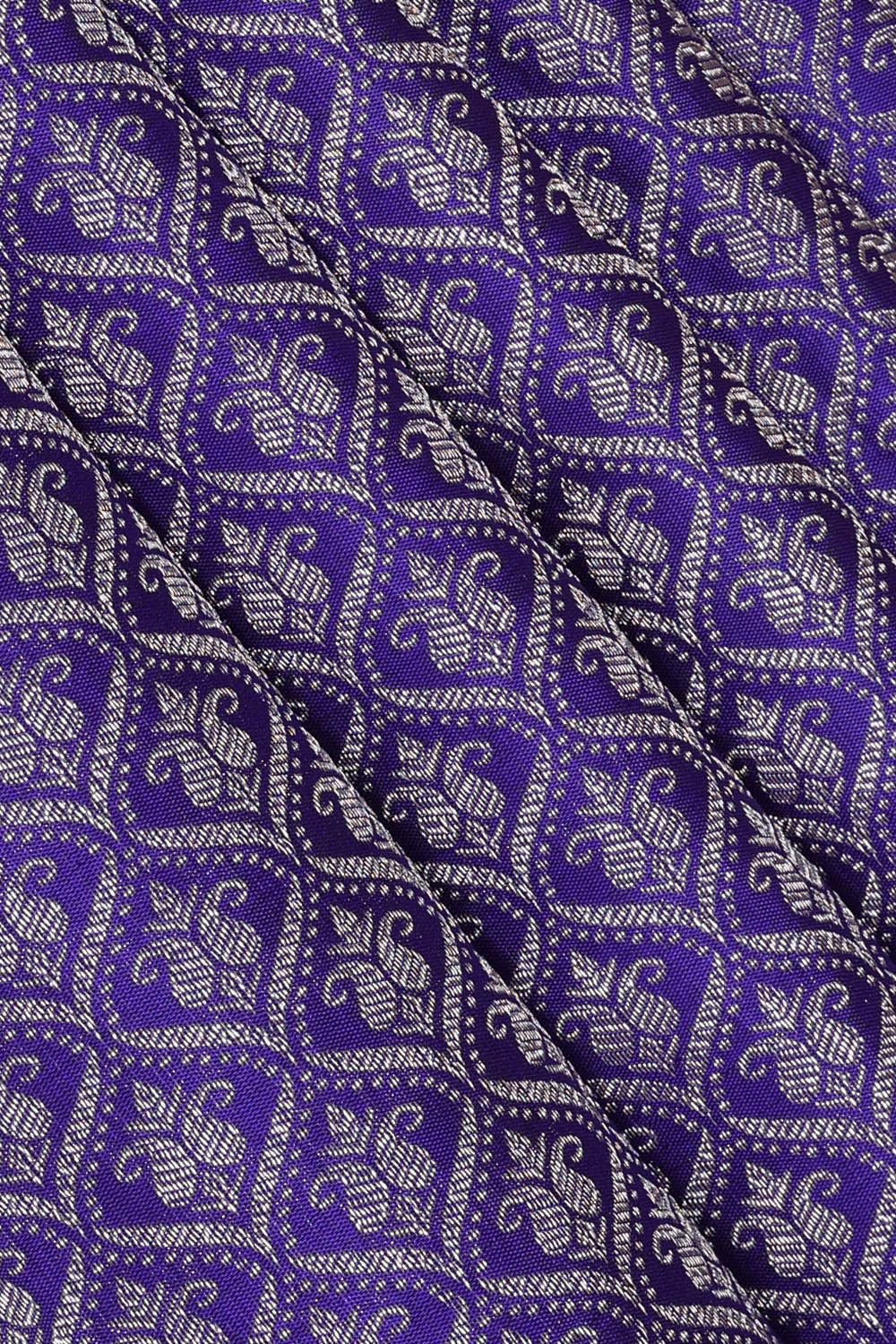 Image of Kanchipattu Blue Brocade Saree