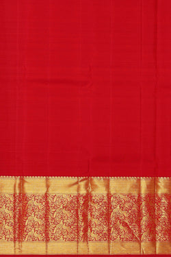 Image of Kanchipattu Orange Brocade Saree