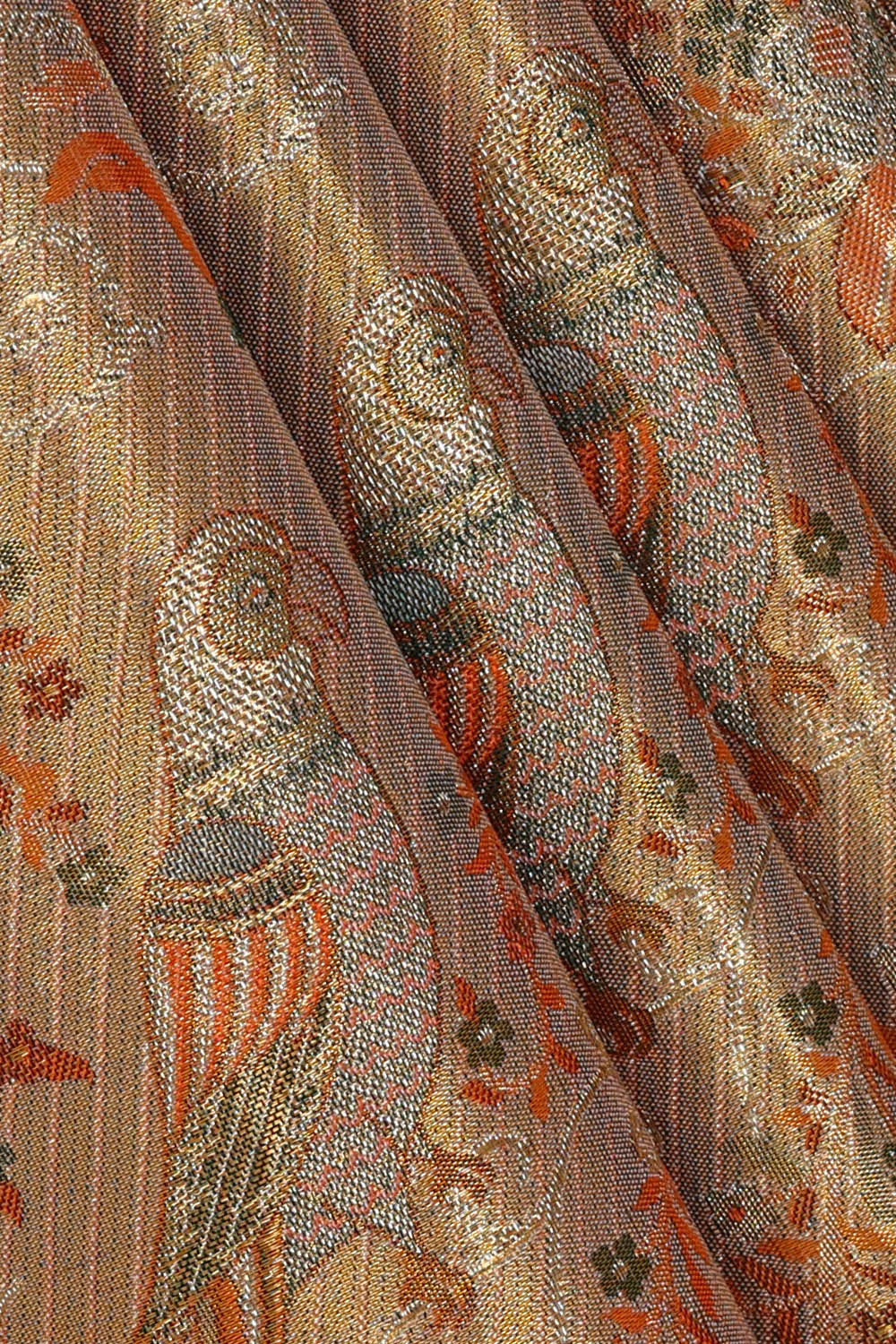 Kanchipattu Gold Tissue Brocade Saree