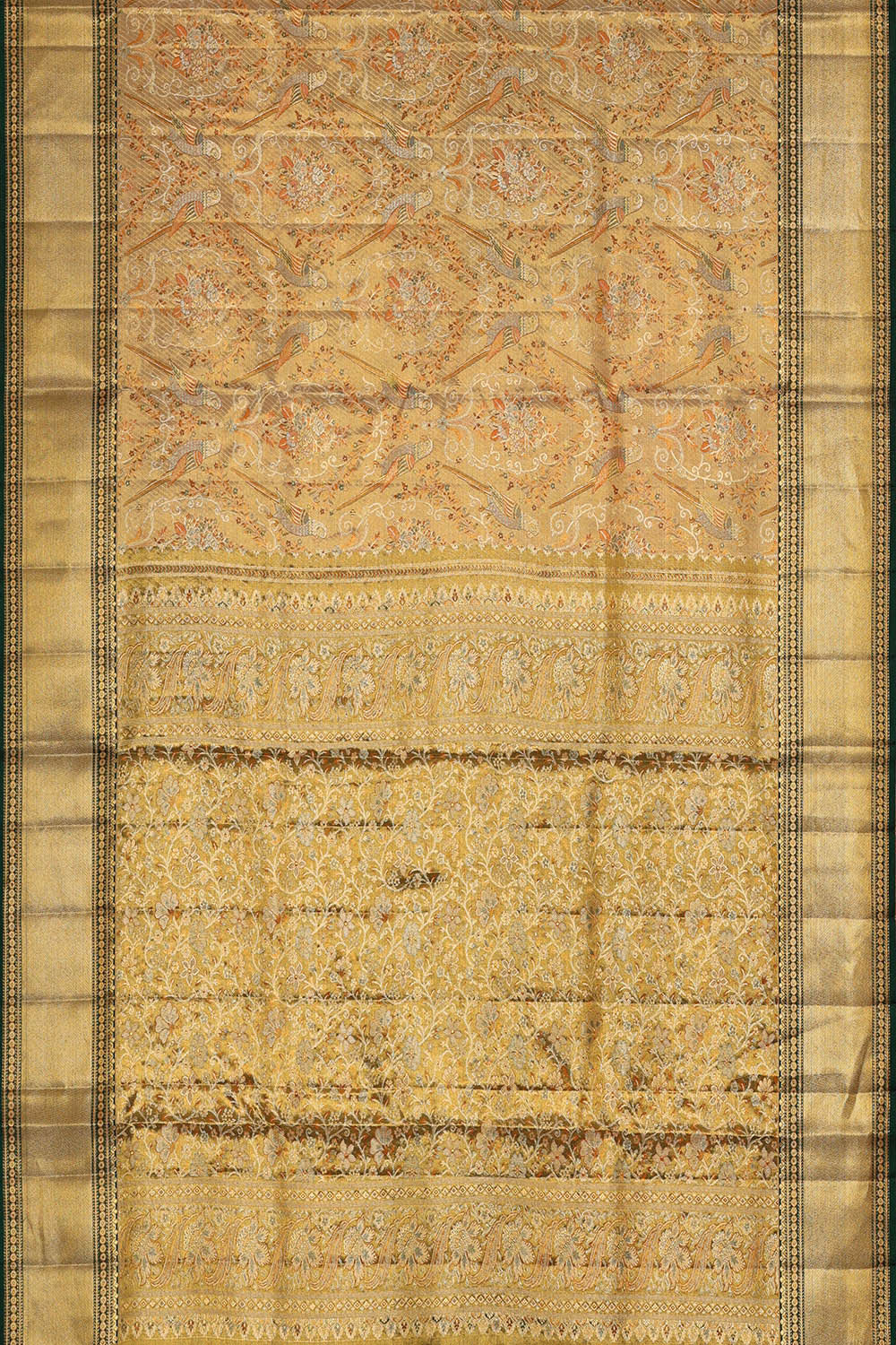 Kanchipattu Gold Tissue Brocade Saree
