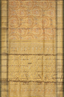 Image of Kanchipattu Gold Tissue Brocade Saree