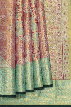 Image of Kanchipattu Gold Tissue Brocade Saree