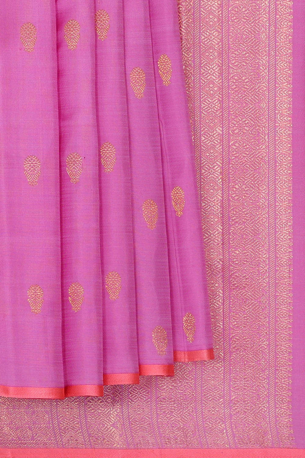 Kanchipattu Pink Brocade Saree