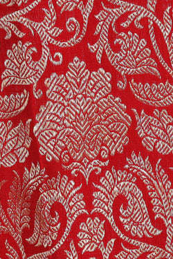 Image of Kanchipattu Red Brocade Saree