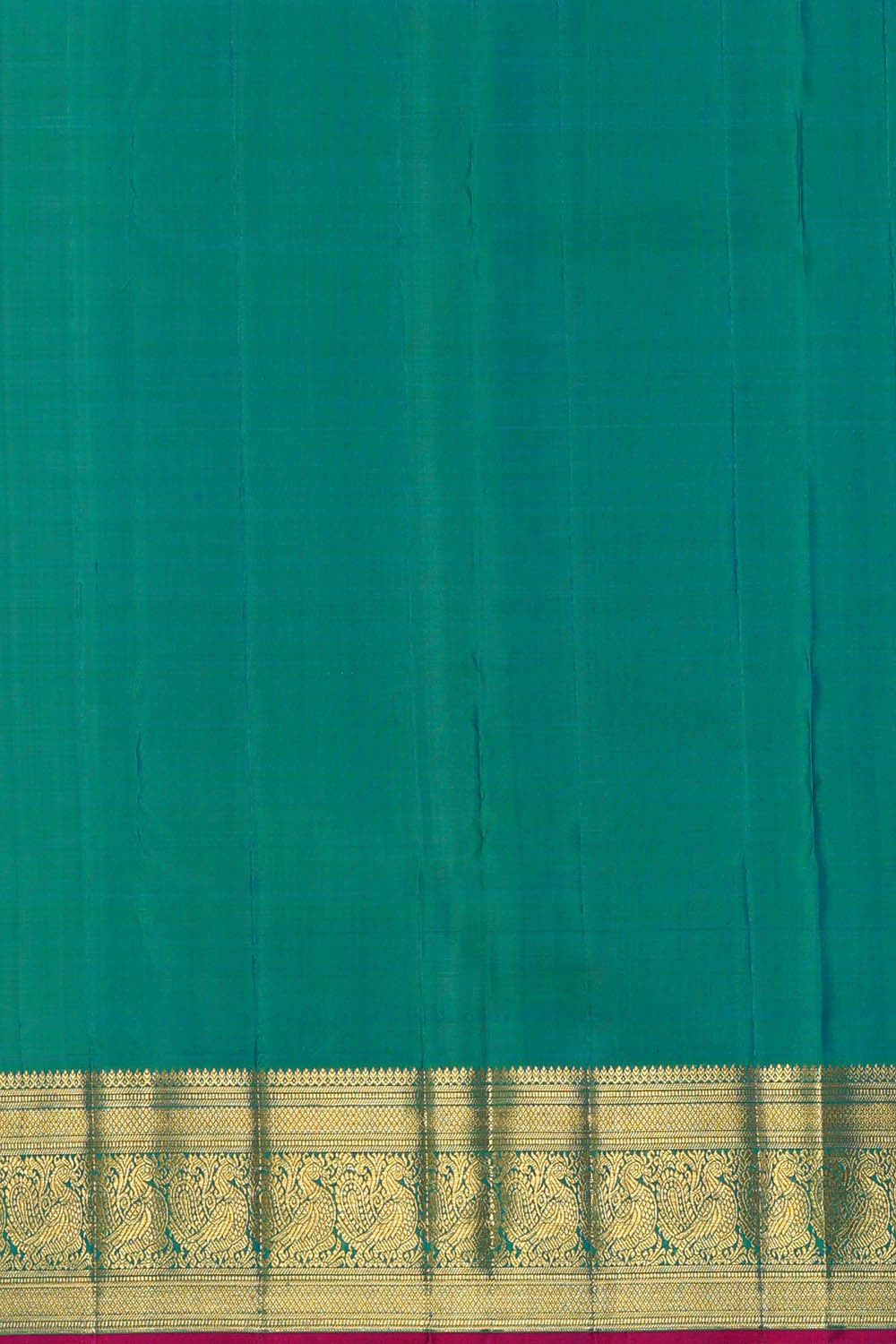 Kanchipattu Deep Sea Green Brocade Saree