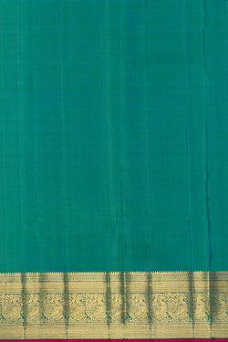Image of Kanchipattu Deep Sea Green Brocade Saree