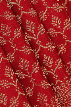 Image of Kanchipattu Red Brocade Saree