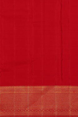 Image of Kanchipattu Red Brocade Saree