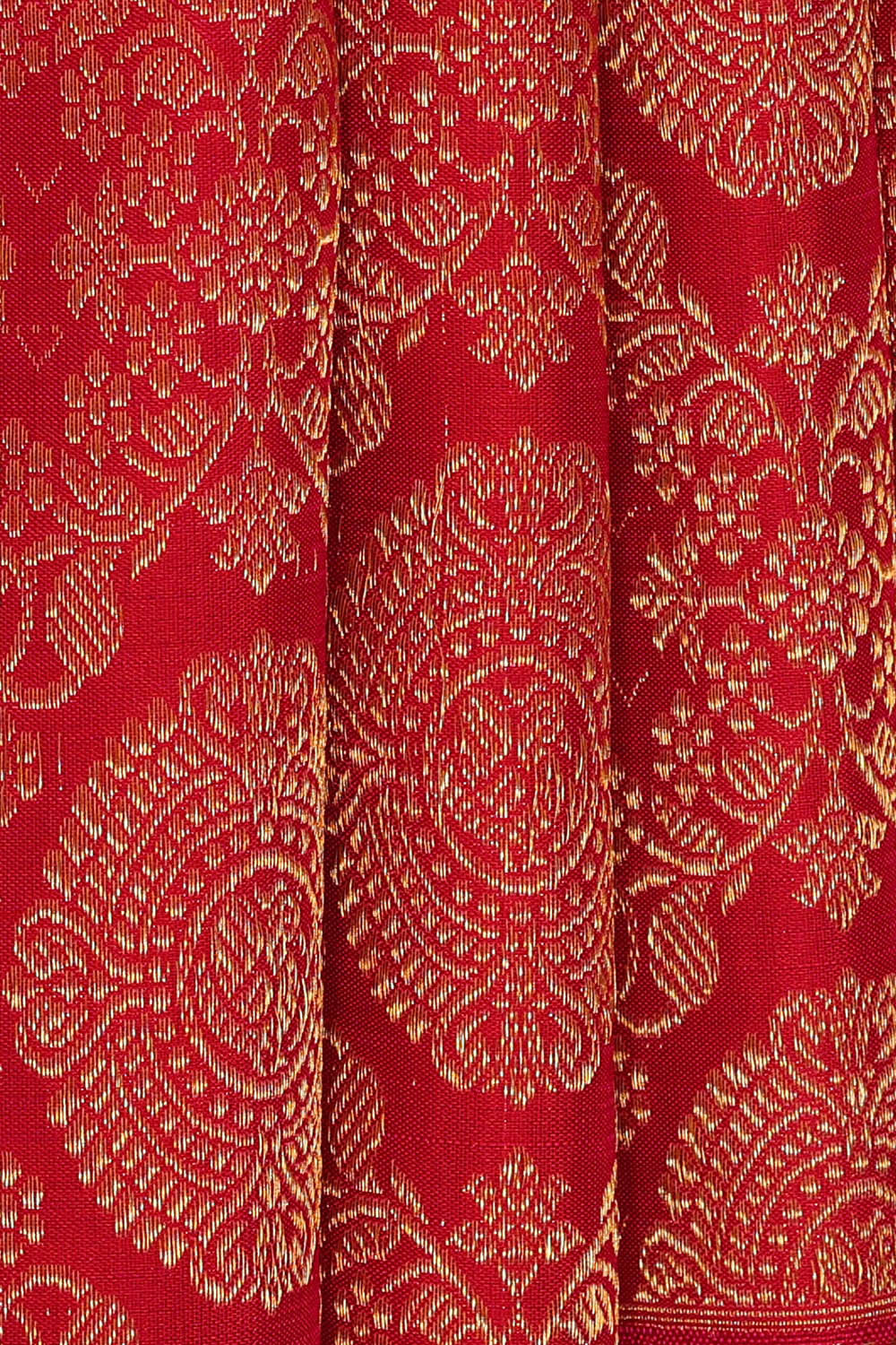 Kanchipattu Red Brocade Saree
