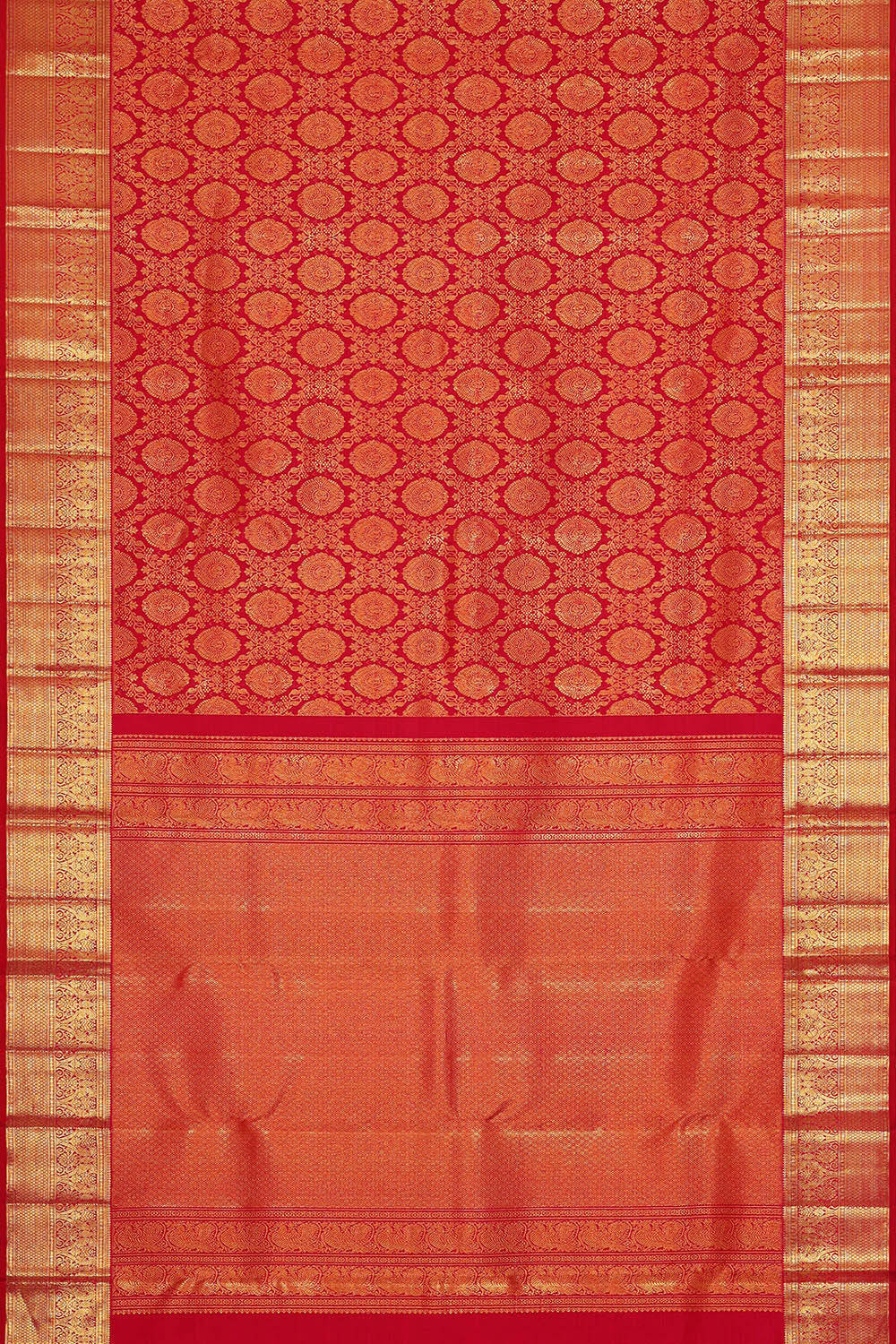 Kanchipattu Red Brocade Saree