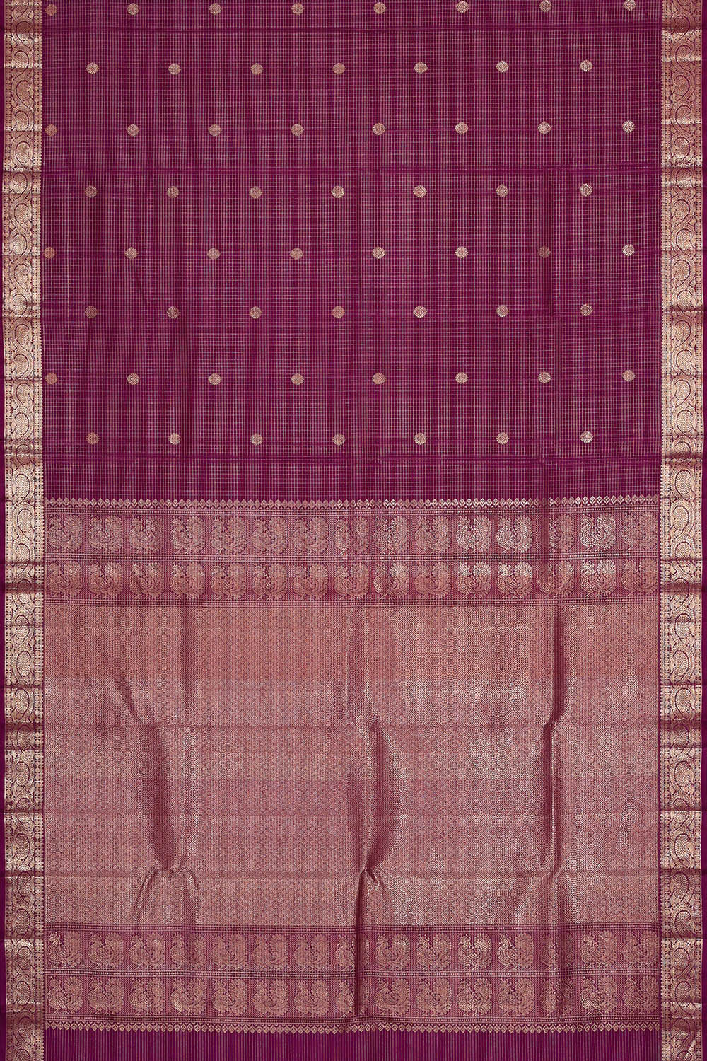 Arani Silk Dark Magenta Saree