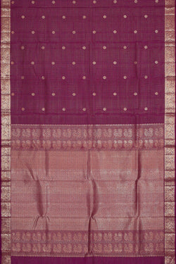 Image of Arani Silk Dark Magenta Saree