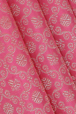 Image of Kanchipattu Pink Brocade Saree