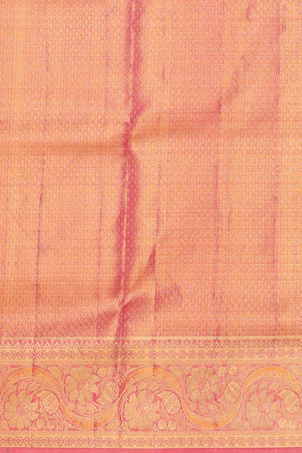 Image of Kanchipattu Parrot Green Tissue Brocade Saree