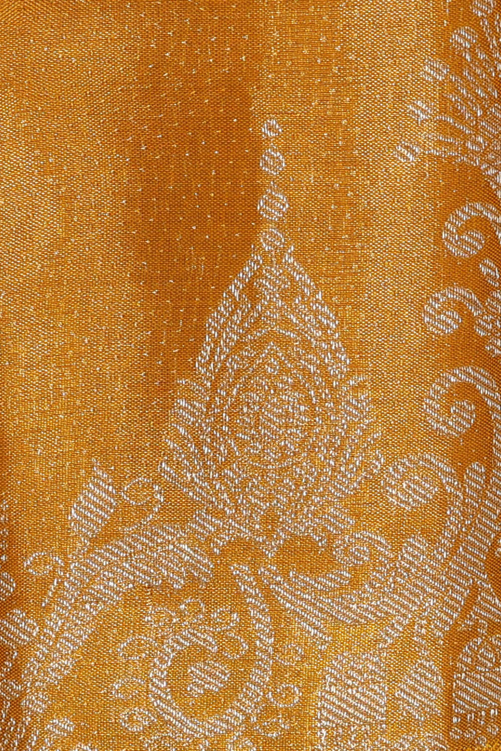 Image of Kanchipattu Dark Gold Tissue Brocade Saree