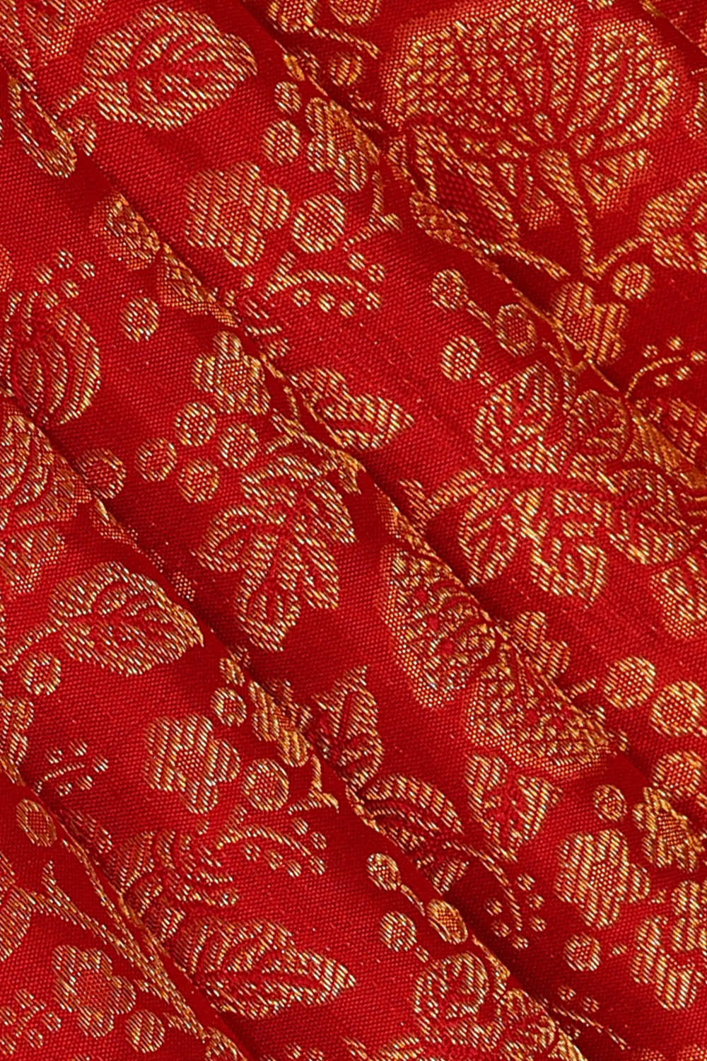 Image of Kanchipattu Red Brocade Saree
