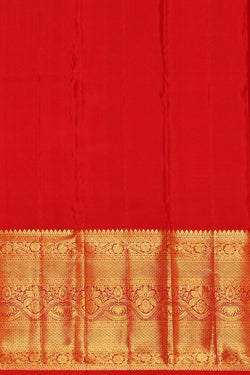 Image of Kanchipattu Red Brocade Saree