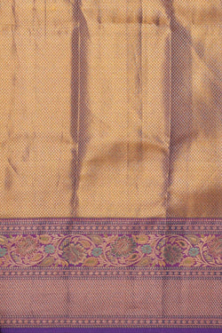 Image of Kanchipattu Sea Green Tissue Brocade Saree