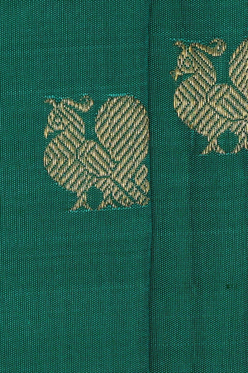 Gadwal Silk Teal Green Saree