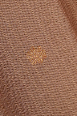 Image of Gadwal Silk Dull Peach Saree