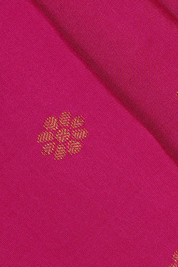 Image of Gadwal Rani Pink Silk Saree