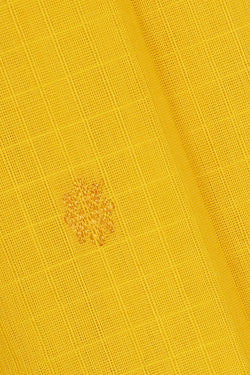 Image of Gadwal Yellow Silk Cotton Saree
