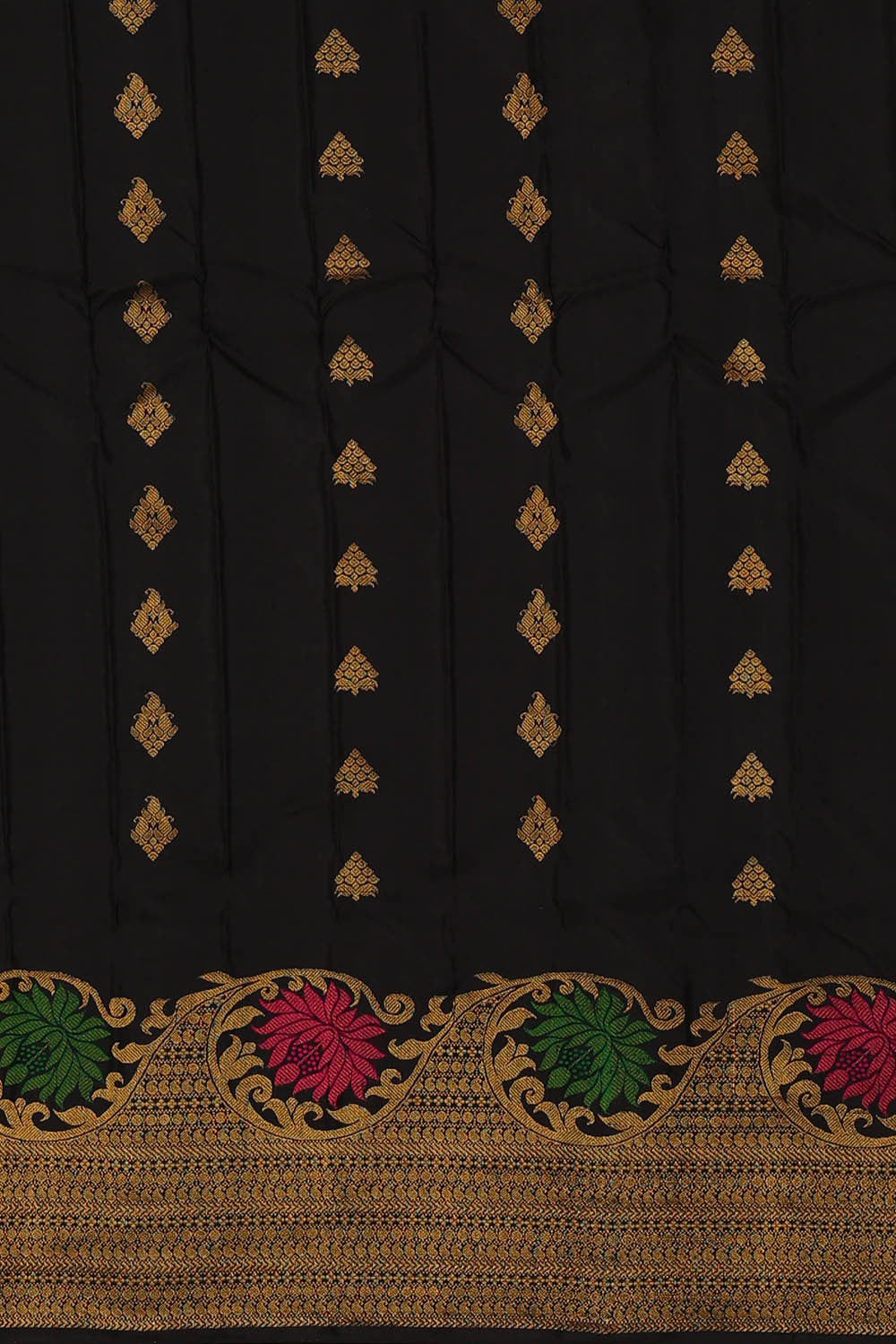 Gadwal Silk Black Saree