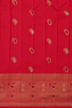 Image of Gadwal Silk Mehndi Green Saree