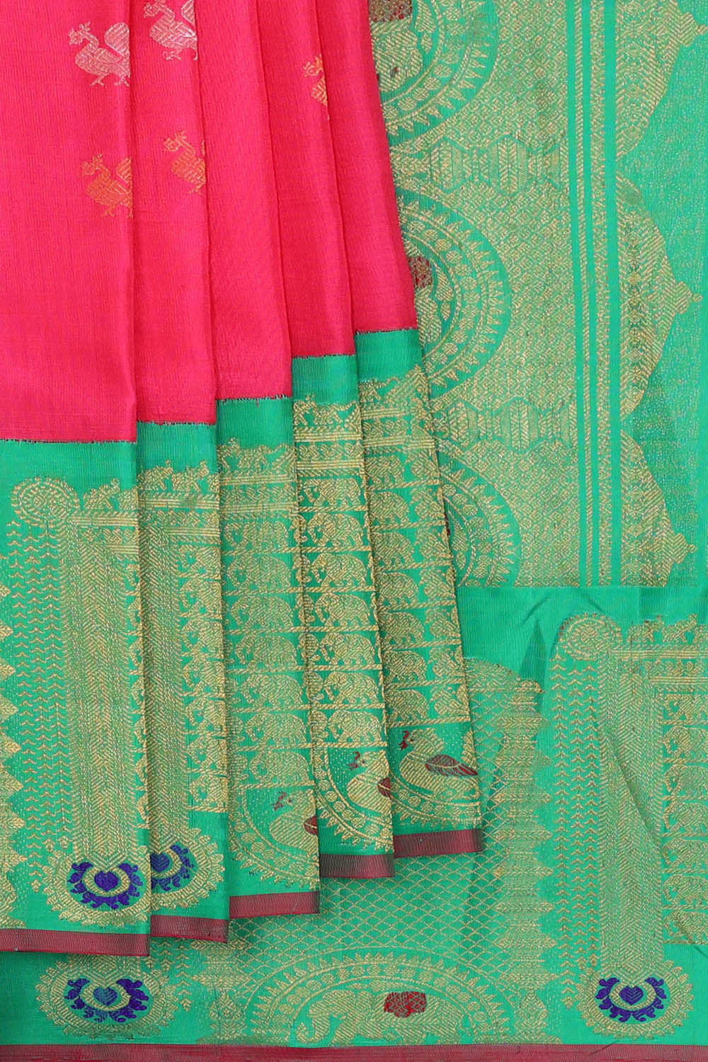 Gadwal Silk Pink Saree