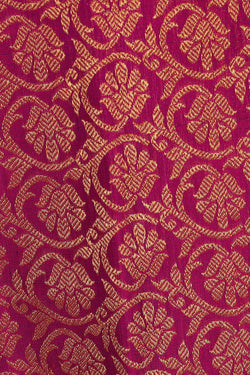 Image of Gadwal Silk Magenta Saree