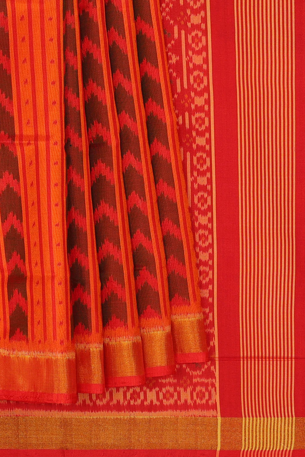 Rajkot Patola Orange Saree