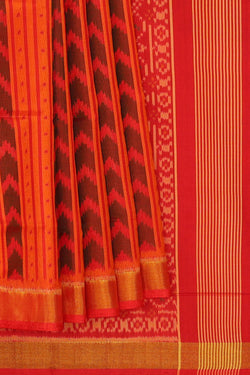 Image of Rajkot Patola Orange Saree