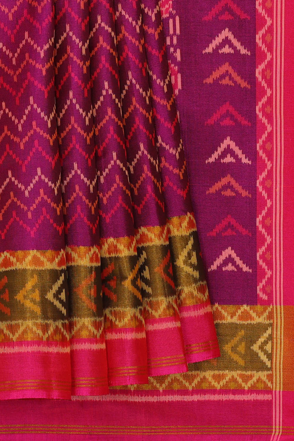 Rajkot Patola Magenta Purple Saree