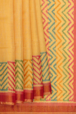 Image of Rajkot Patola Yellow Saree
