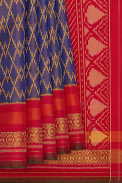 Image of Rajkot Patola Blue Saree