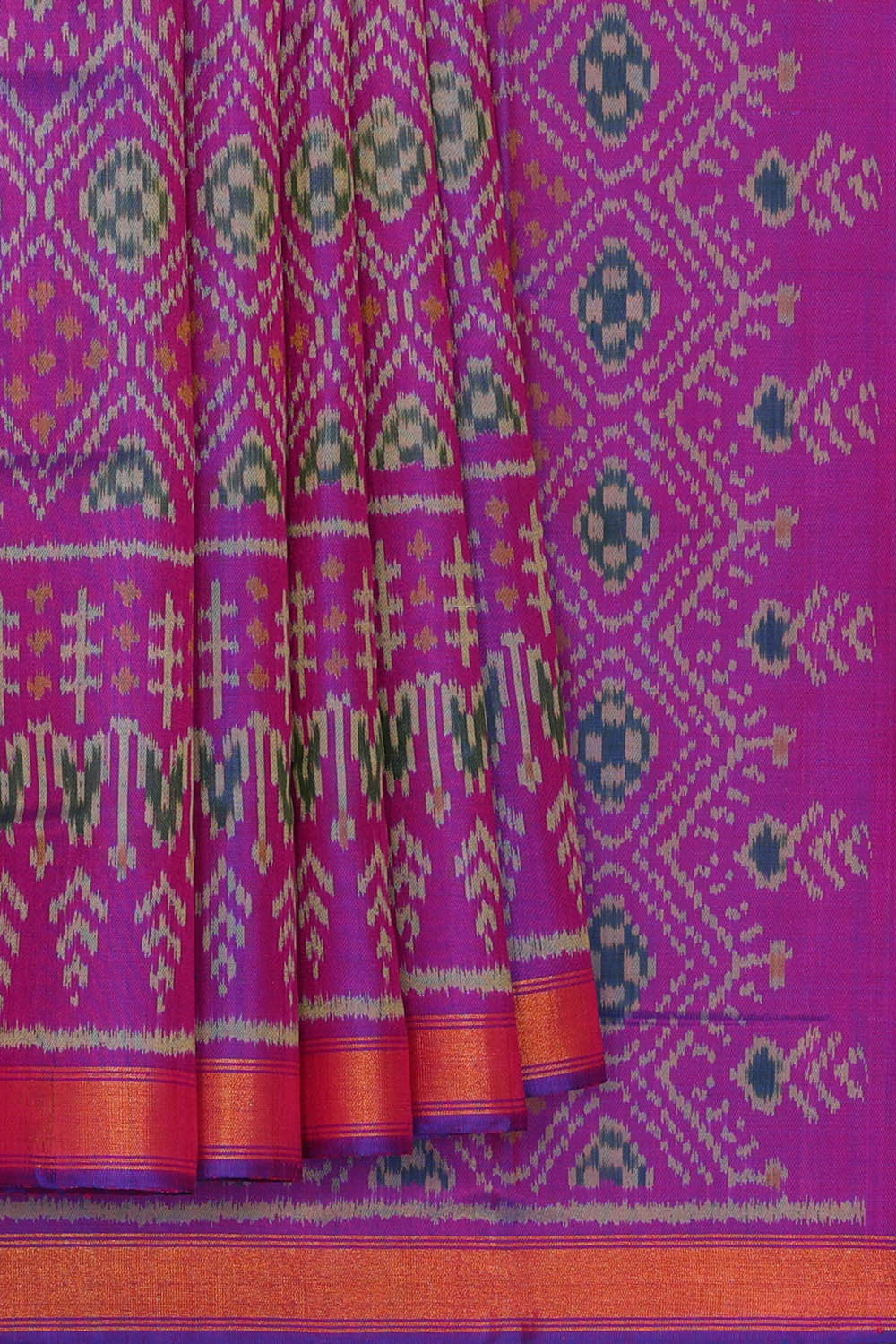 Rajkot Patola Magenta Purple Saree