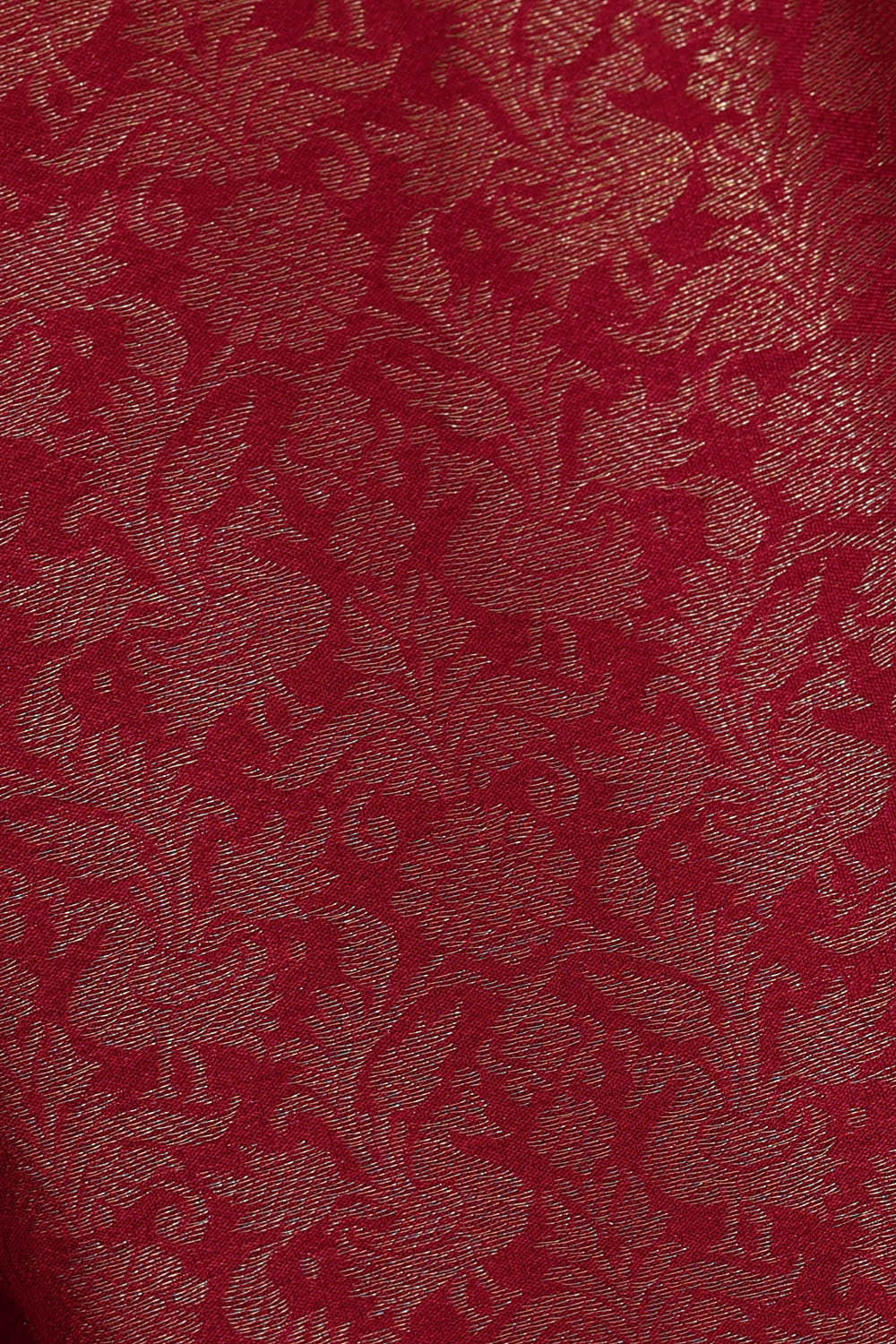 Image of Reddish Pink Crepe Saree