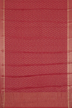 Image of Reddish Pink Crepe Saree